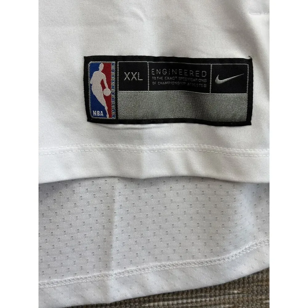 Nike NBA Houston Rockets Dri Fit Warm Up Long Sleeve Shirt Mens 2XL White NWOT